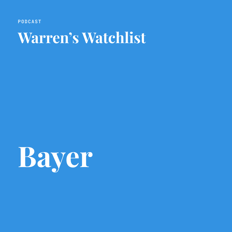 Warren’s Watchlist · Bayer
